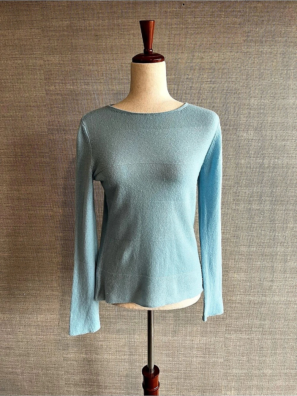 KASH 100% Cashmere Made In Italy Sweater in Blue Size XS